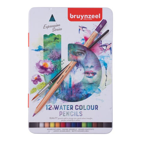 Bruynzeel Watercolour Pencils Tin 12