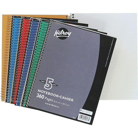 Hilroy 5-Subject Notebook, 360 Pages