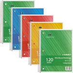 Sparco 3 Subject Notebook, 120 Pages
