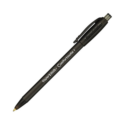 Papermate Comfortmate Ultra Retractable Pens, Fine Point, Black