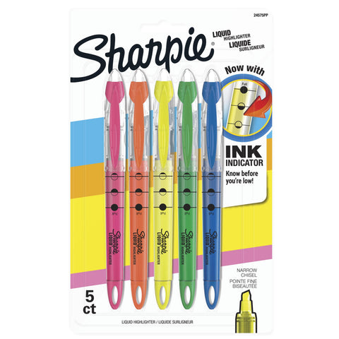 Sharpie Liquid Highlighters- Pack of 5
