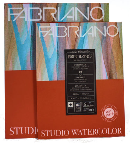 Fabriano Hot Press Watercolour Pads
