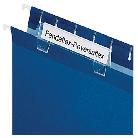 Pendaflex Reversaflex Moulded Tabs, 3 1/2", Transparent, 25/Pack