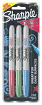 Sharpie Fine Tip Metallic Markers, Pack of 3